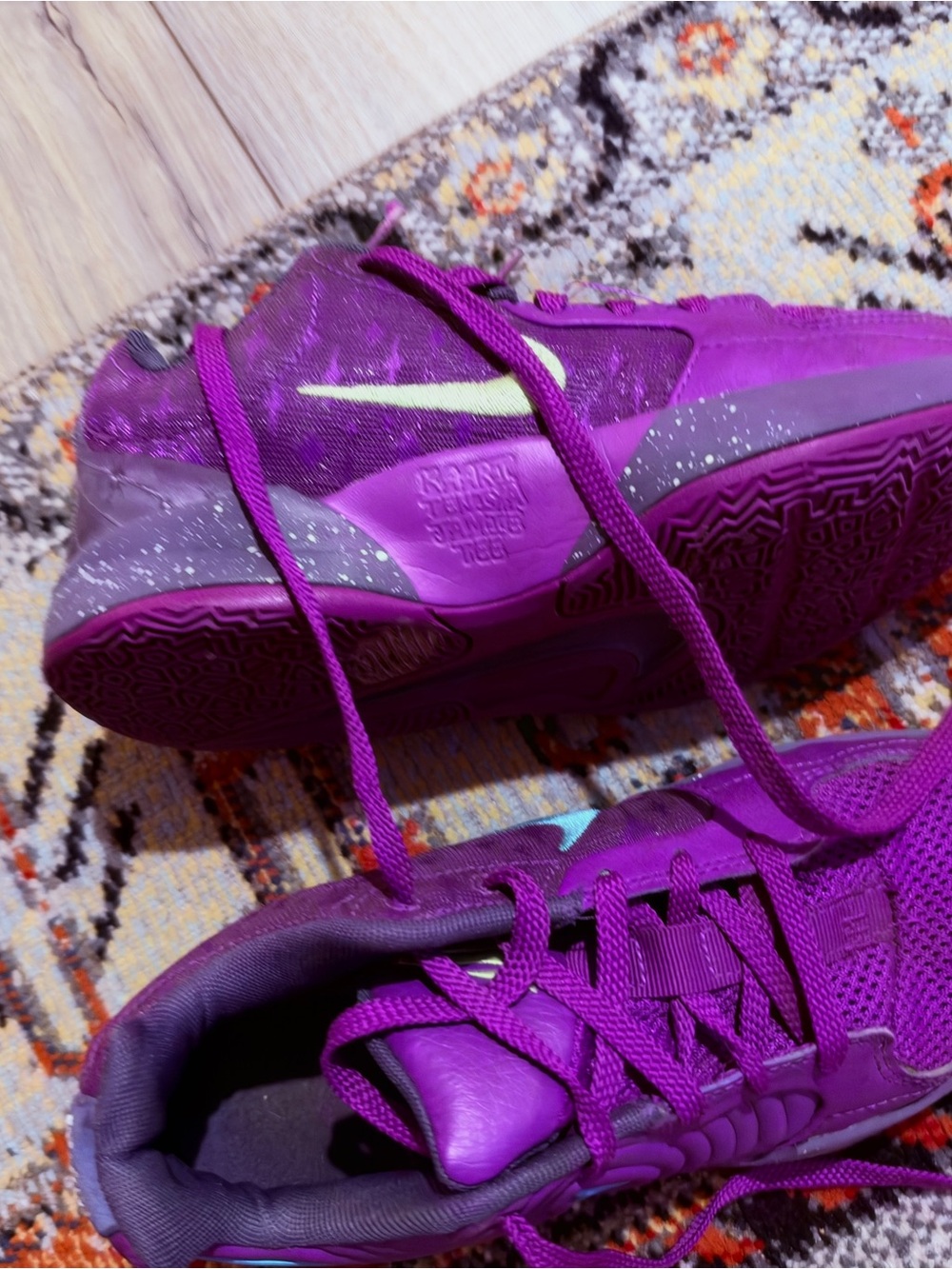 Boys Purple Athletic Sneakers
